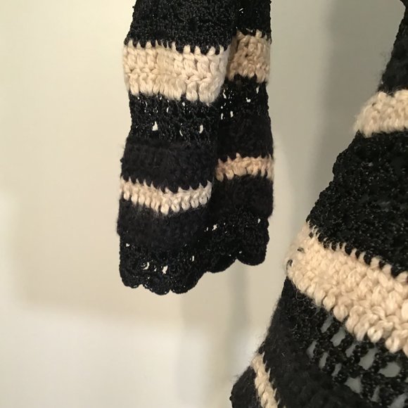 Whistles Crochet Knit Button Front Cardigan  Size 2 - Picture 9 of 11